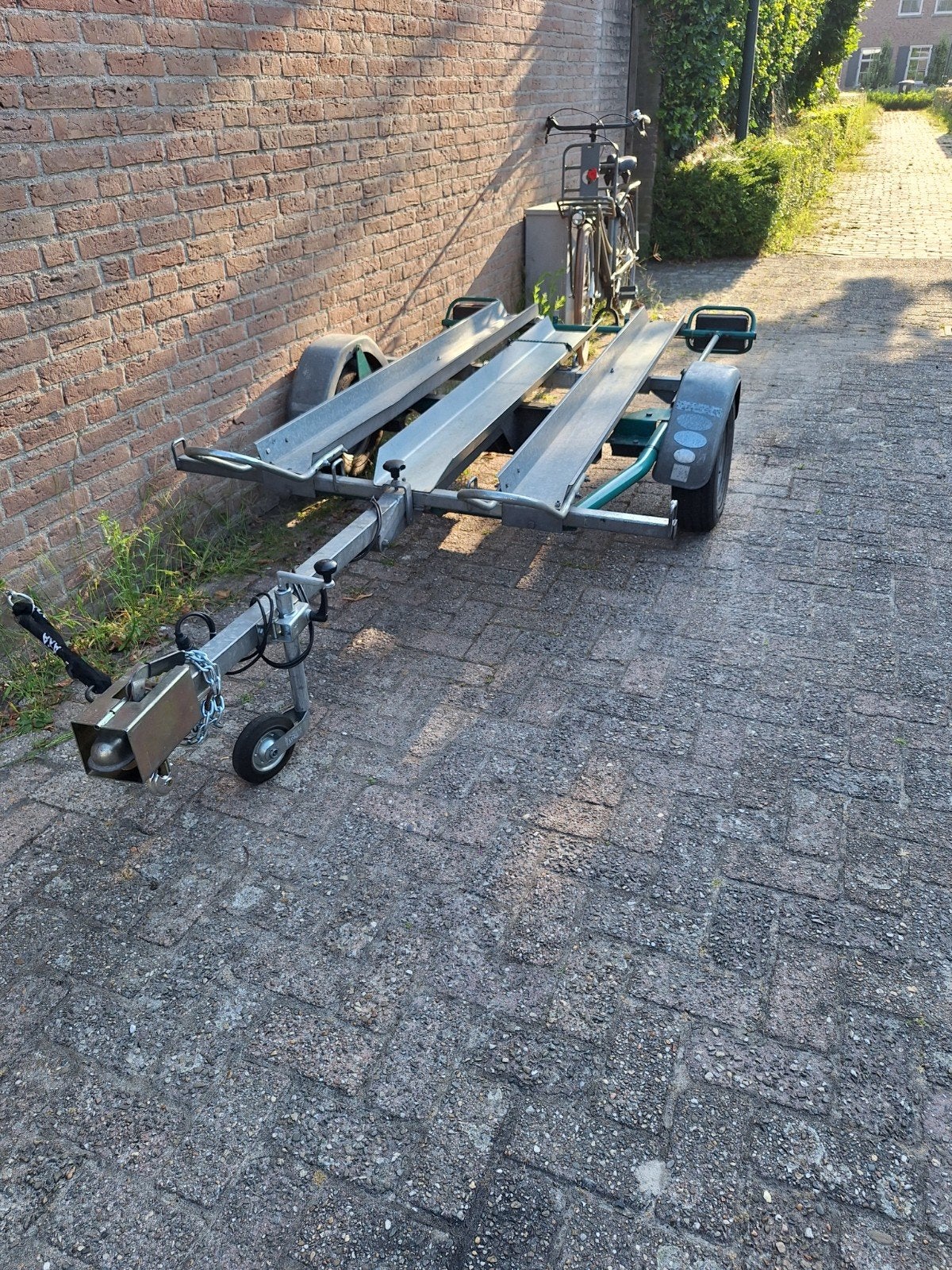 Foldy-Car trailer voor 2 motoren. Inklapbaar! Slechts 0.6 m2, Ophalen, Gebruikt