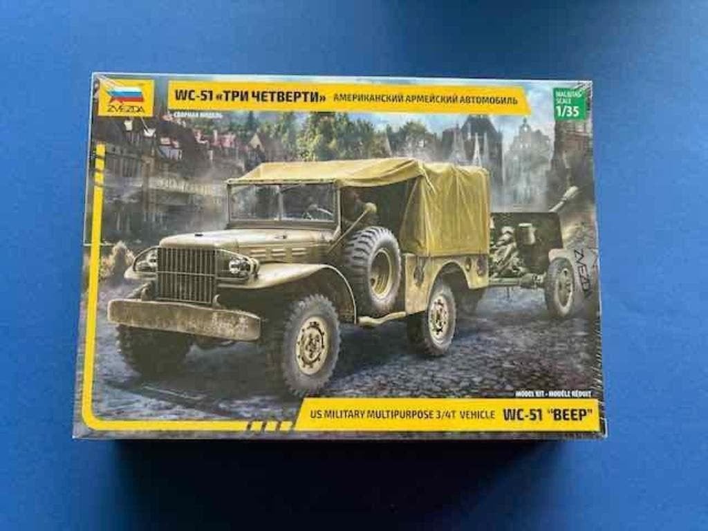 Zvezda		WC-51 "BEEP"	1/35 | 3656, Overige merken, Tank, Verzenden, 1:32 tot 1:50