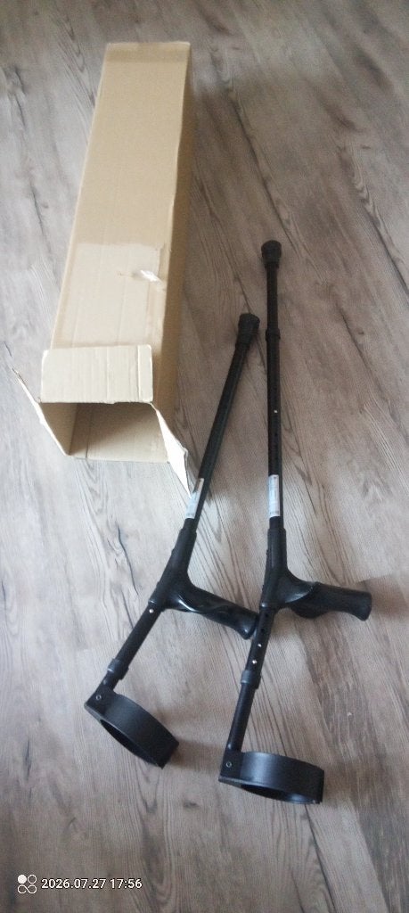 Elleboogkrukken zwart, Ophalen, Nieuw