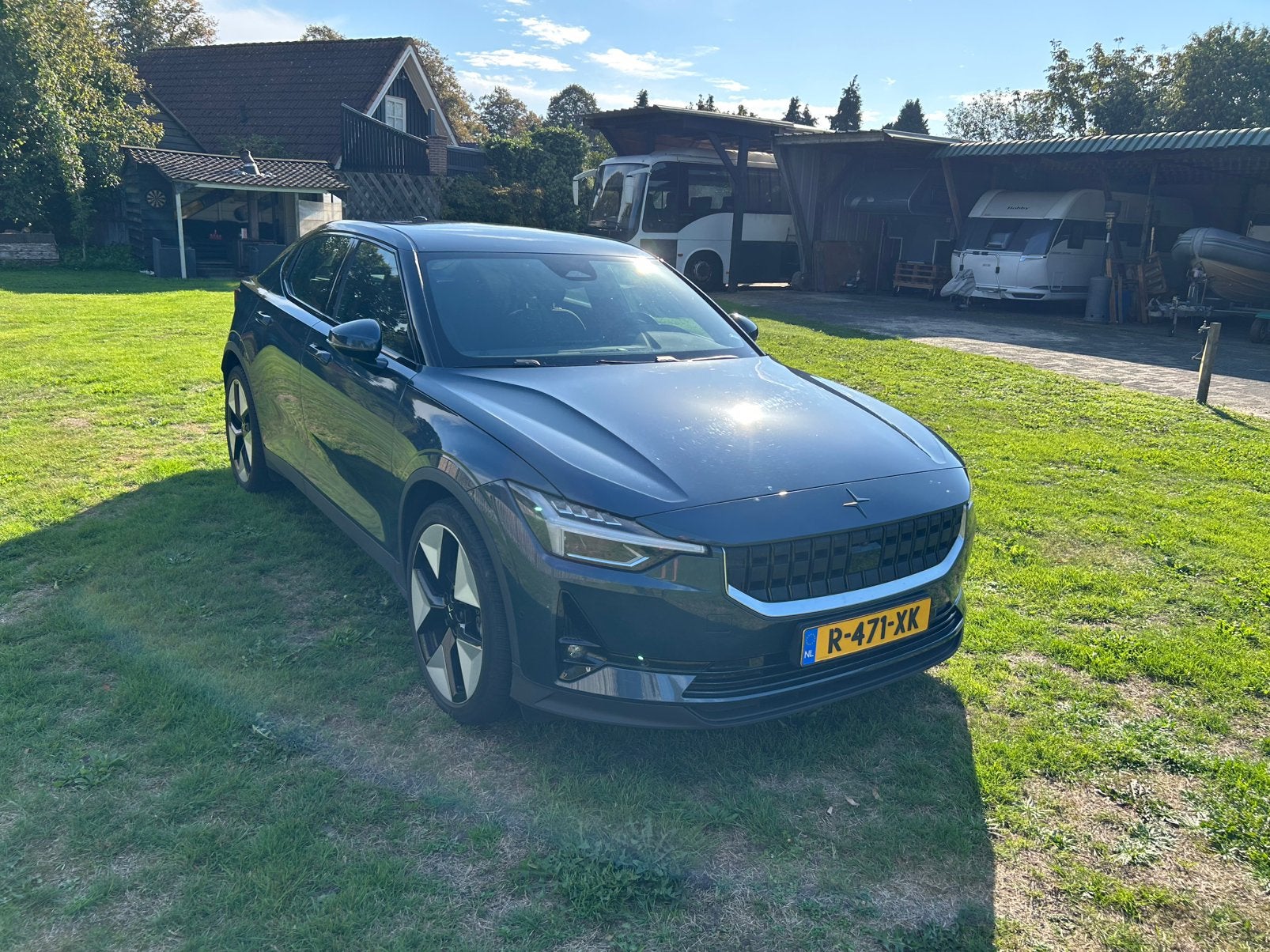 Polestar 2 170kW Long Range Single Motor 231pk Aut 2022, Auto's, Stof, 495 min, Blauw, 1969 kg