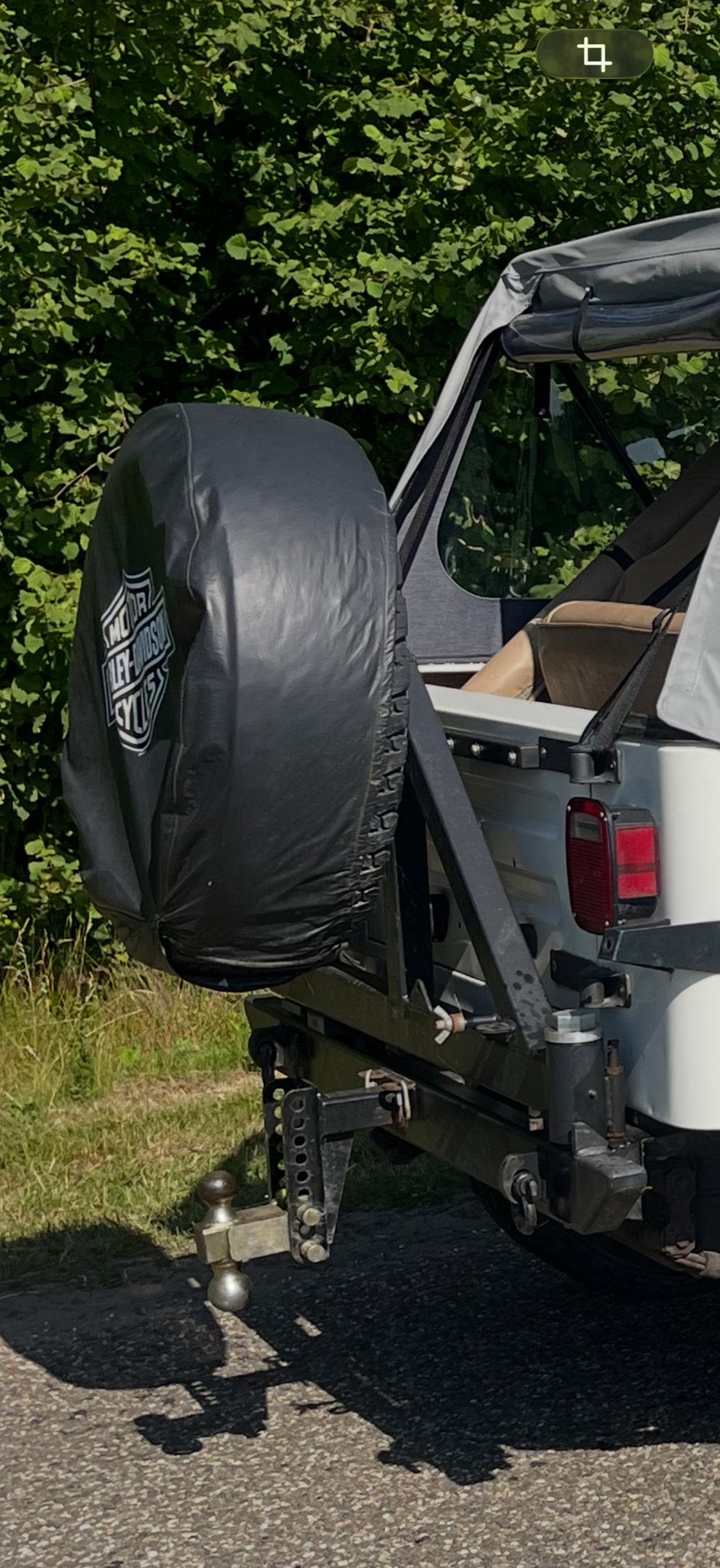 Reservewielhouder met bumper en trekhaak Jeep YJ en CJ 7, Gebruikt, Achter, Bumper, Ophalen