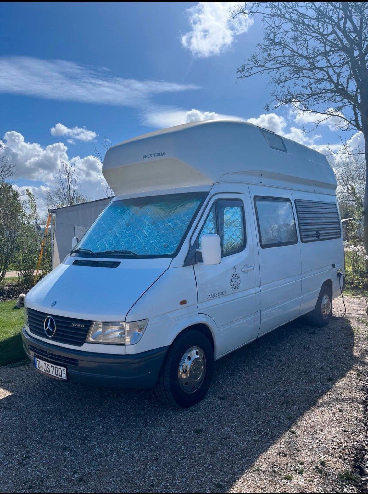 Westfalia James Cook Mercedes Benz 312d Sprinter Camper, Reservewiel, Luifel, Particulier, 5 tot 6 meter