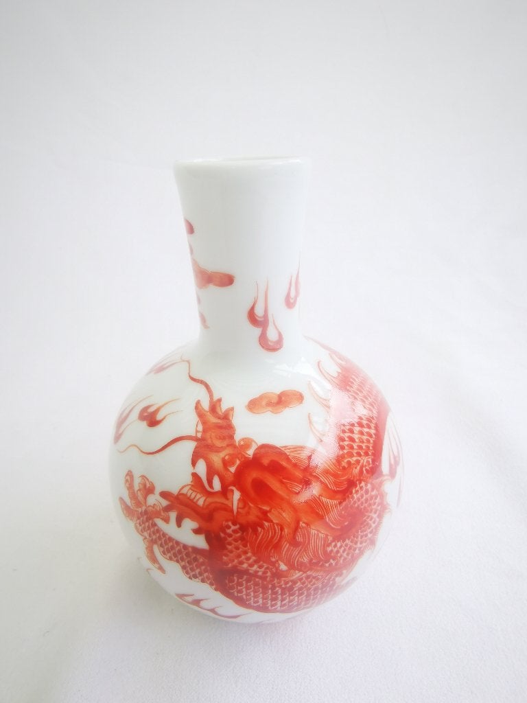 Jingdezhen Chinese porselein kunst vaas draken wolken krach, Ophalen of Verzenden