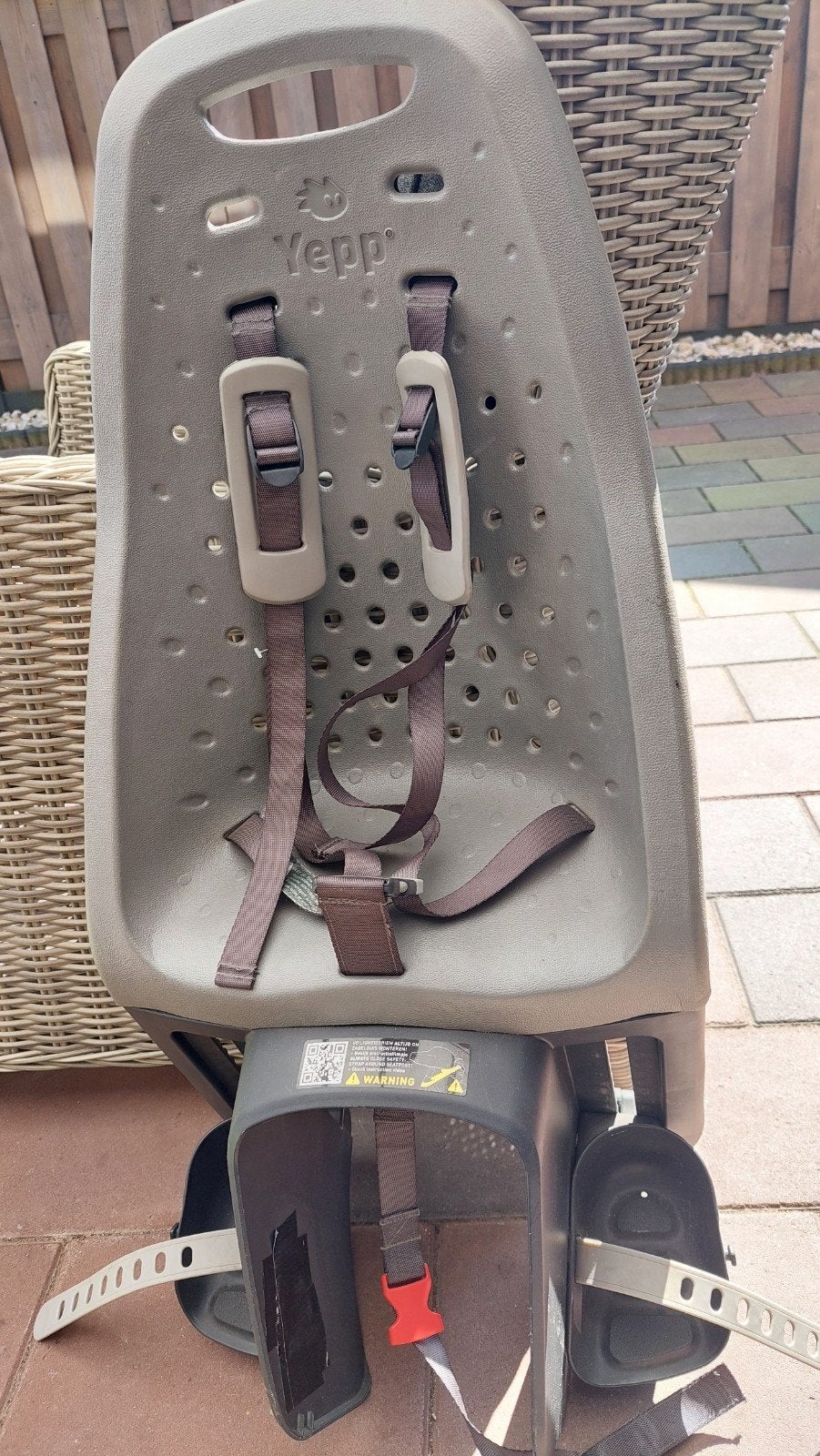 yepp  achterzit, Fietsen en Brommers, Fietsaccessoires | Fietsstoeltjes, Ophalen of Verzenden, Gebruikt