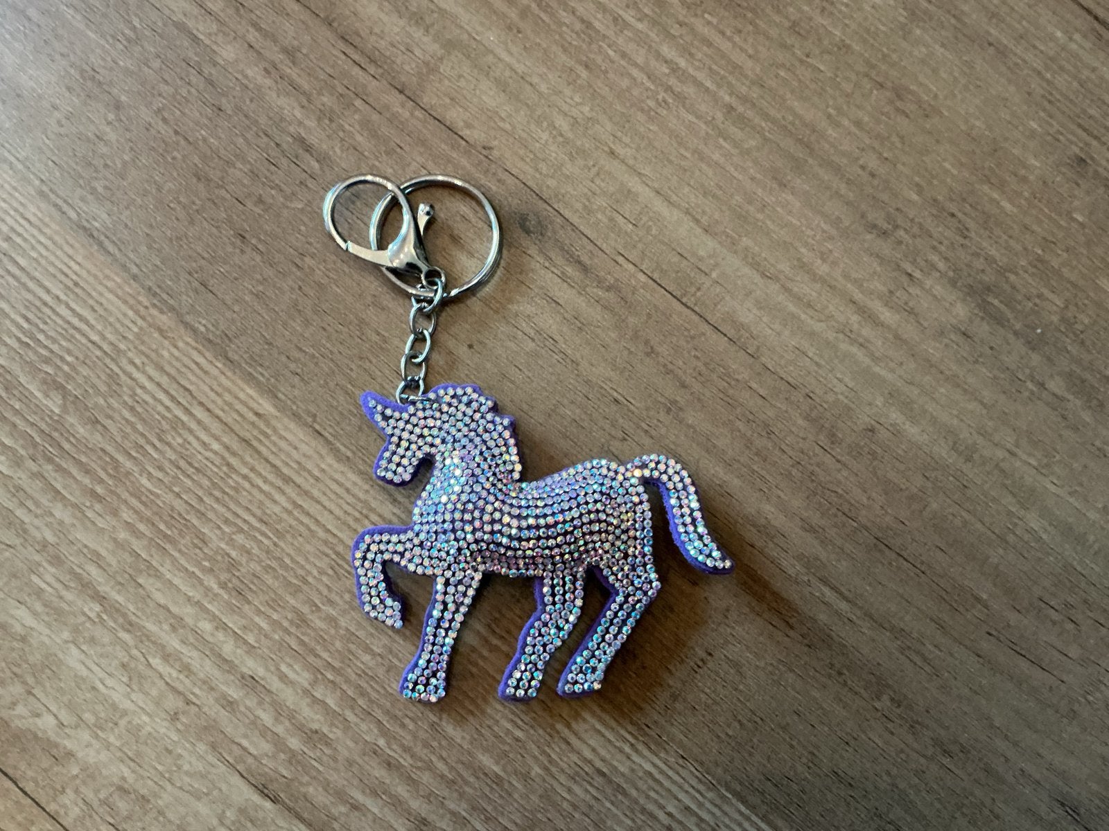 Sleutelhanger Eenhoorn met Glitters, Ophalen of Verzenden, Gebruikt, Dier of Natuur