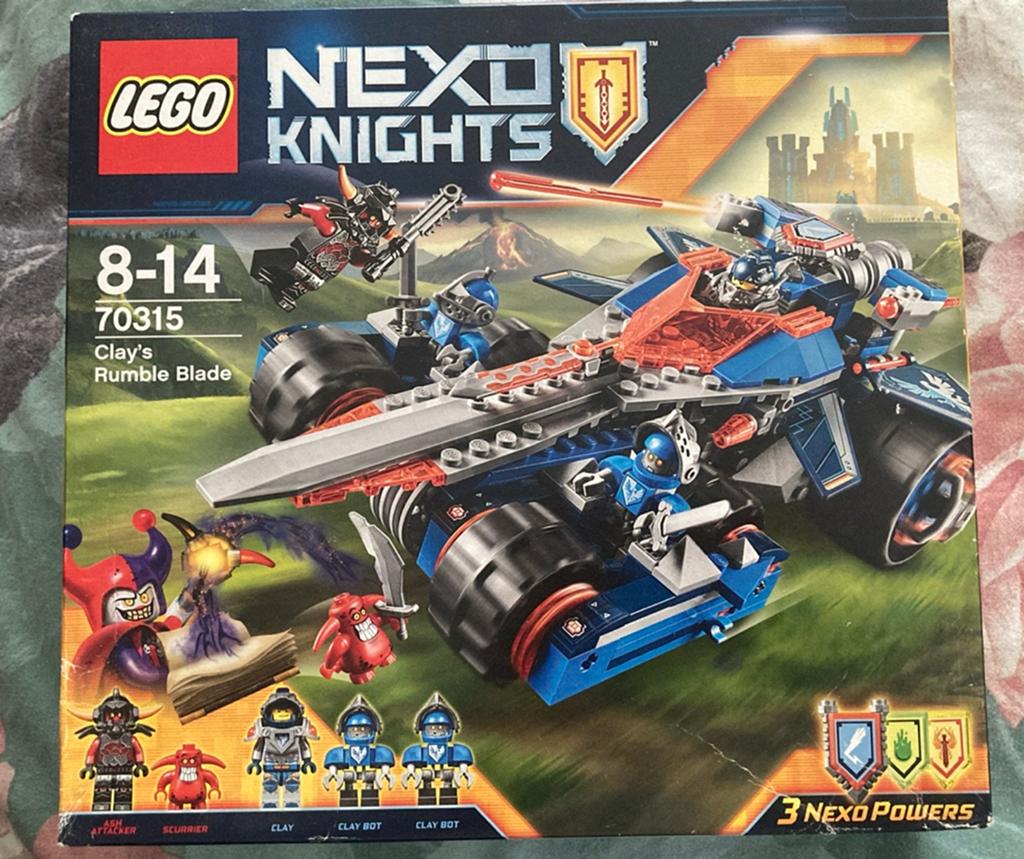 Lego Nexo Knights Clay's Rumble Blade 70315, Lego, Ophalen of Verzenden, Zo goed als nieuw, Compleet