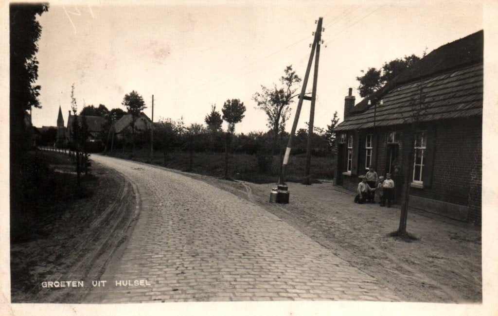 Ansichtkaart Hulsel, Verzamelen, Ansichtkaarten | Nederland, Ophalen of Verzenden, Noord-Brabant