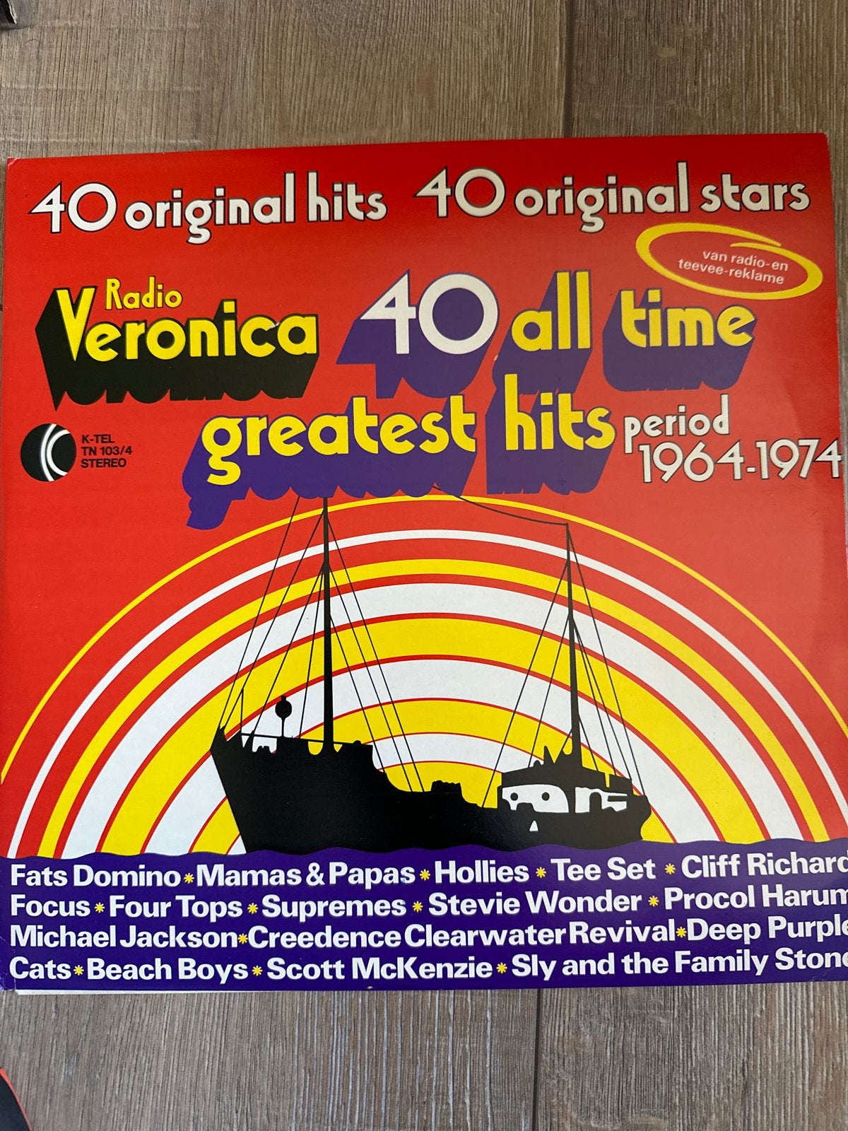 Radio Veronica 40 All Time Greatest Hits 1964-1974 LP, Ophalen of Verzenden, 1970 - 1979, Gebruikt