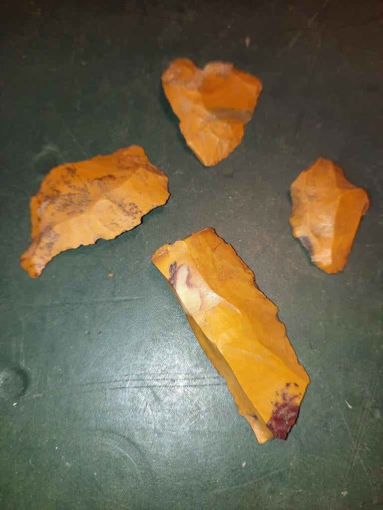 Fontmaure vuistbijl set, Verzamelen, Mineralen en Fossielen, Ophalen of Verzenden