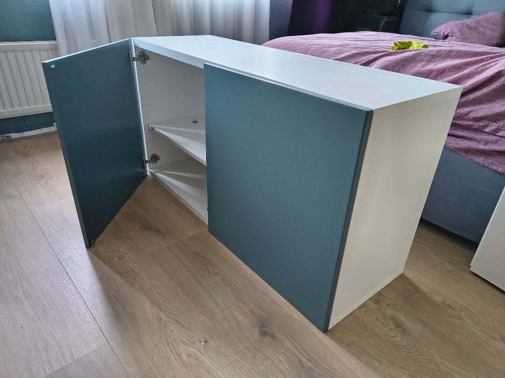 Ikea Besta wandkast L120 x B42 x H64, Ophalen, Met deur(en), Zo goed als nieuw, Minder dan 150 cm