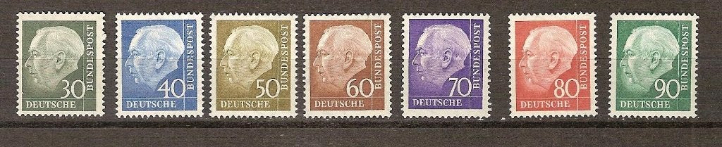 Duitsland 259-265 postfris, Ophalen of Verzenden, BRD, Postfris