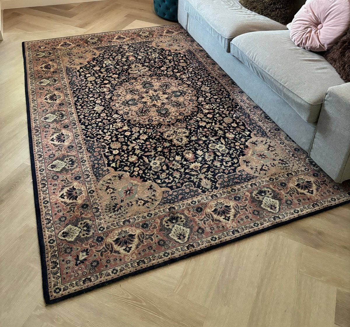 Perzisch tapijt, Louis De Poortere Vloerkleed wol, Ophalen, Gebruikt, 150 tot 200 cm, 200 cm of meer