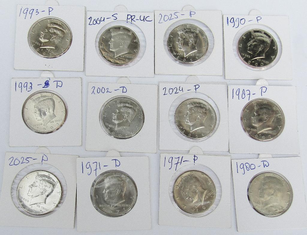 **  USA  - Half Dollar Kennedy  -  12 Stuks -  UNC  **, Verzenden, Noord-Amerika, Setje