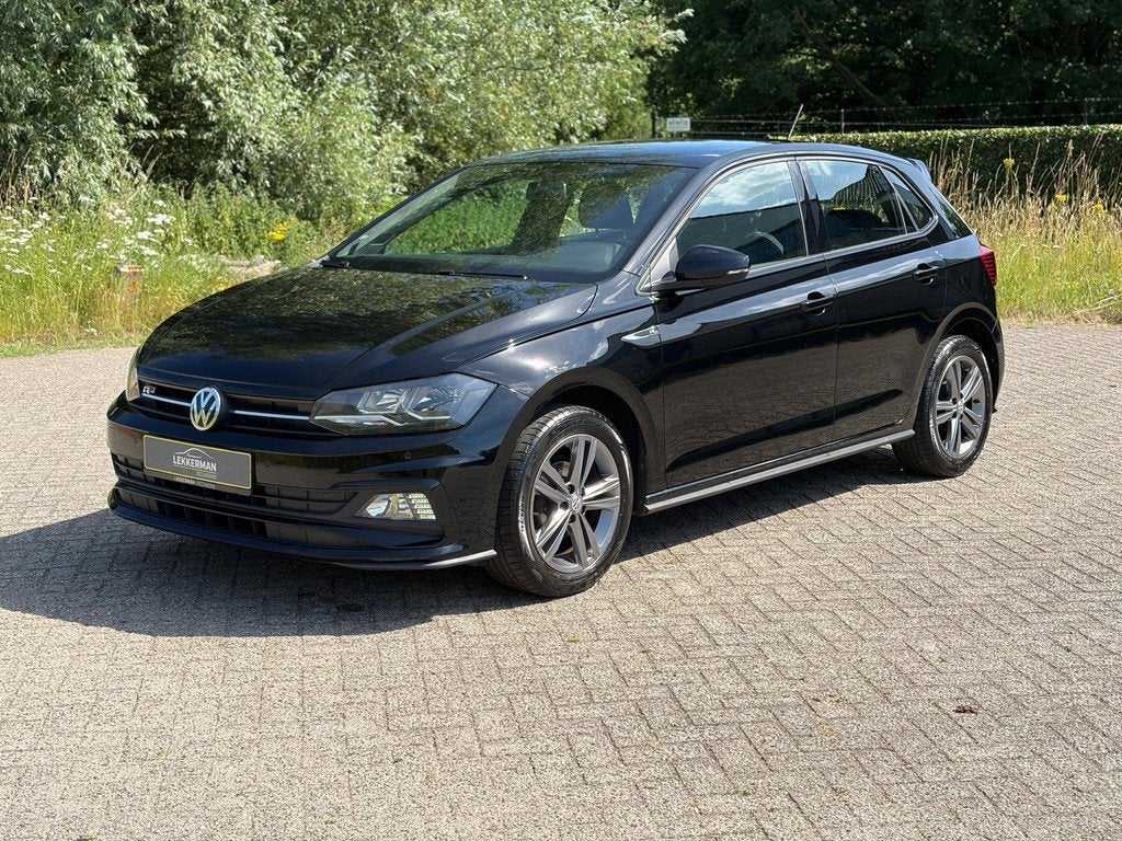 Volkswagen Polo 1.0 R-LINE I PDC I EERSTE EIGENAAR I VOLL ON, Gebruikt, LED verlichting, Zwart, Origineel Nederlands