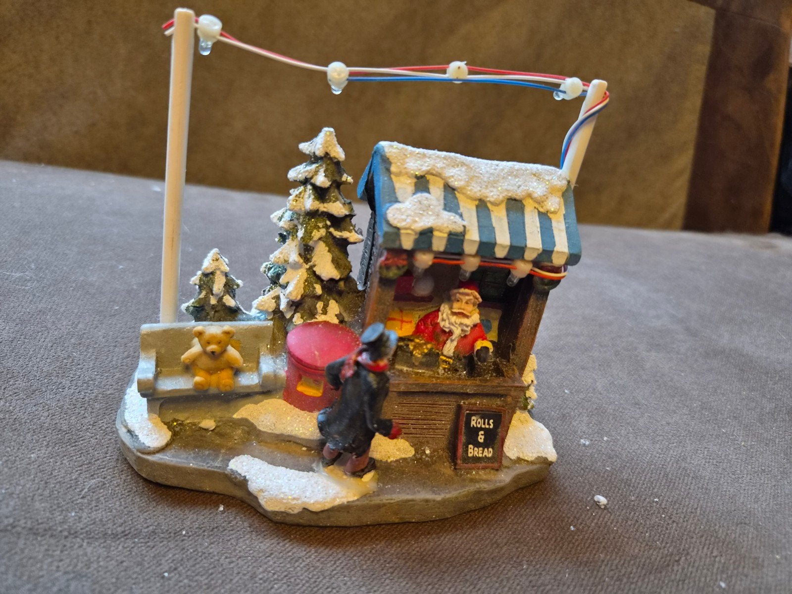 Kerstdorp versiering kraampje, Ophalen, Zo goed als nieuw