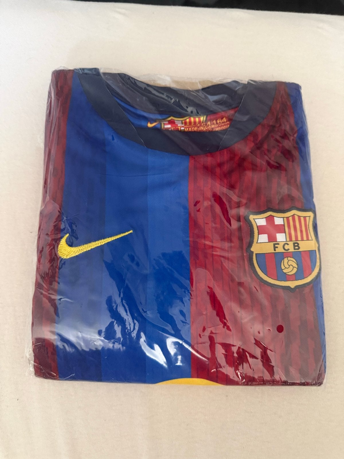 FC Barcelona Thuistenue Shirt + Broekje Maat 164 Jamal, Ophalen, Nieuw, Jongen of Meisje, Setje