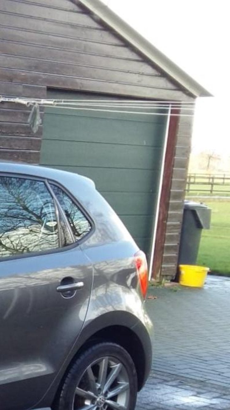 Elektrische roldeur voor garage of schuur, Gebruikt, Overige kleuren, 200 cm of meer, Ophalen of Verzenden