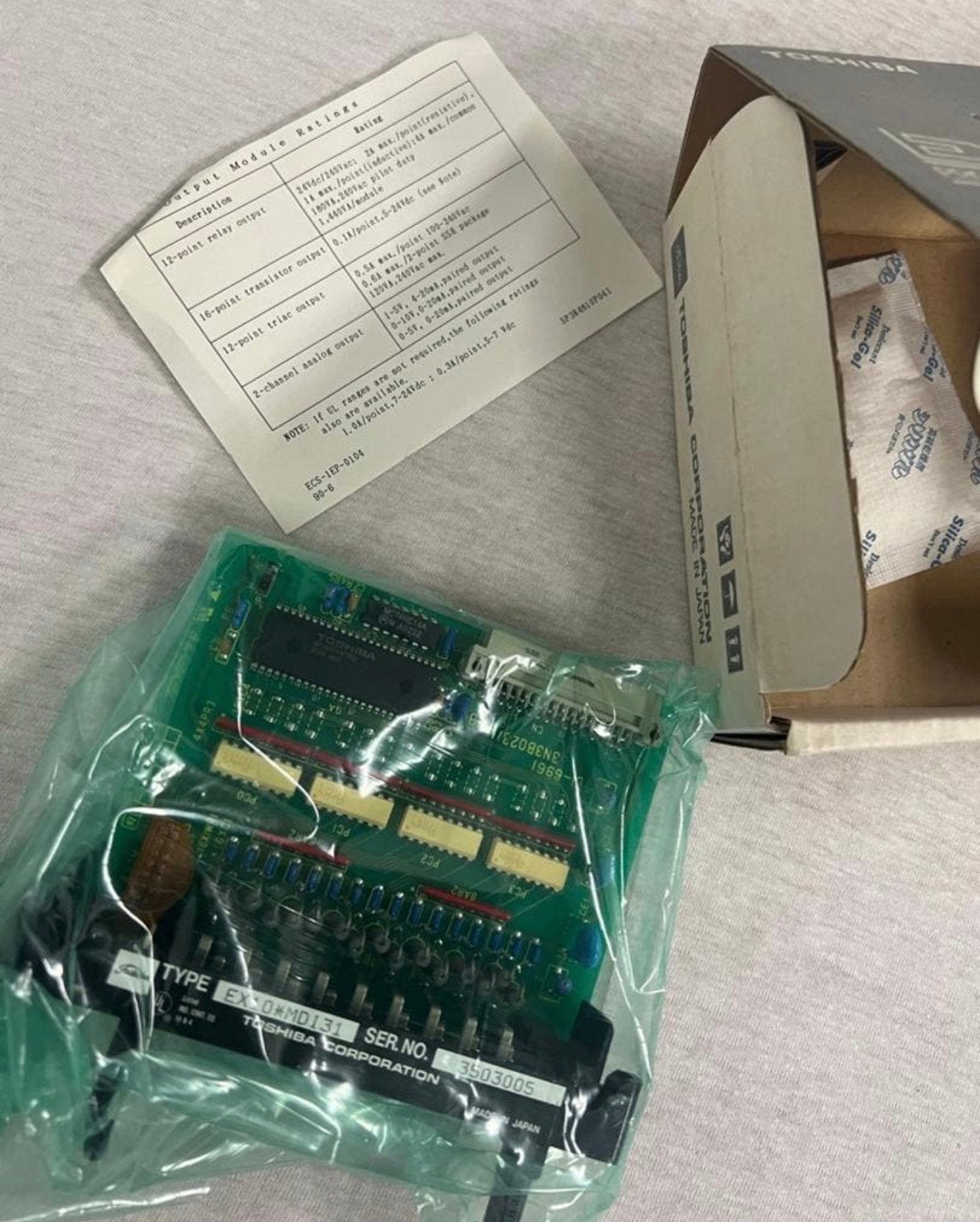 TOSHIBA EX10-MD131 PLC Moduul module + EX10-MR061 240 vac, Nieuw, Ophalen of Verzenden, H, H