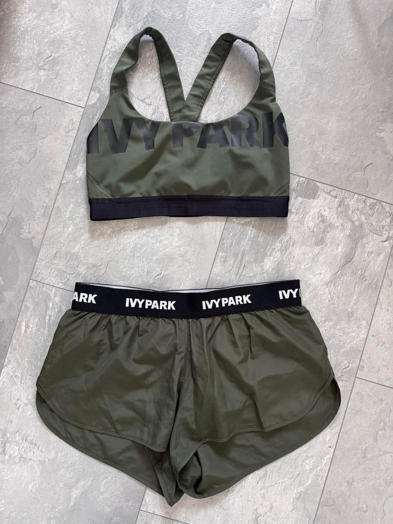 Ivy Park sport setje maat S, Ophalen of Verzenden, Maat 36 (S), Groen, Fitness of Aerobics