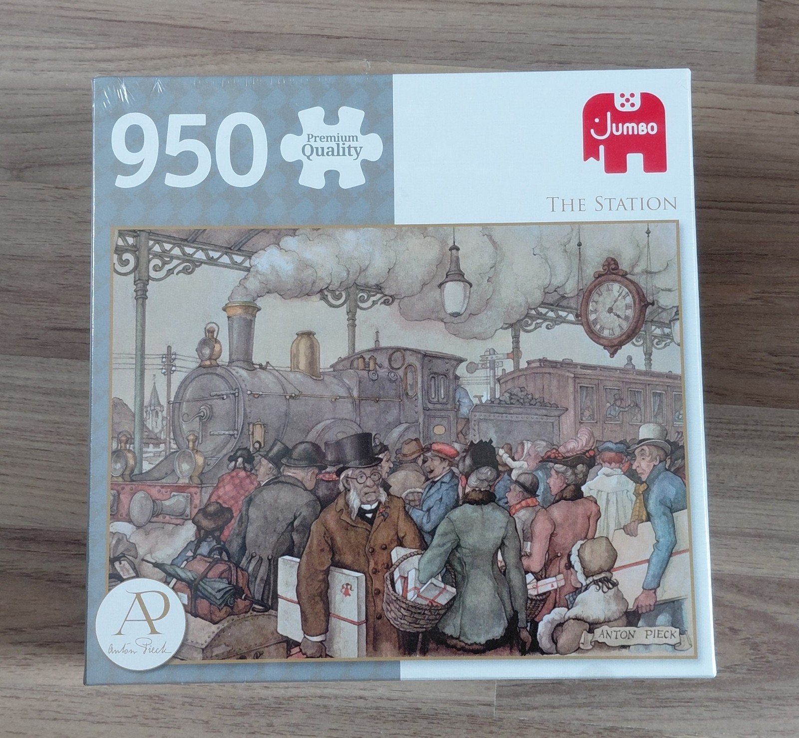 Prachtige Antiek Pieck Jumbo puzzel. The Station. Nieuw., Ophalen of Verzenden, 500 t/m 1500 stukjes, Nieuw