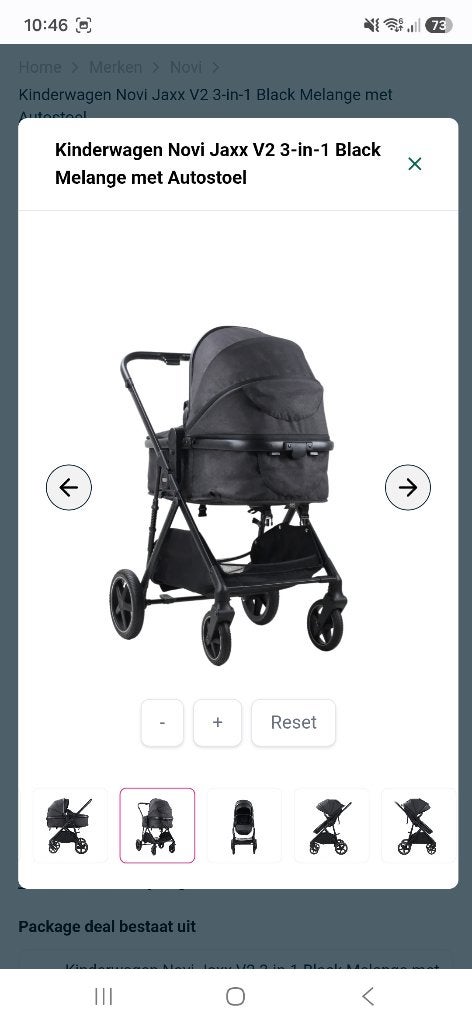 Foto 5 van Nieuw en ongebruikt kinderwagen Novi jaxx 3 in 1