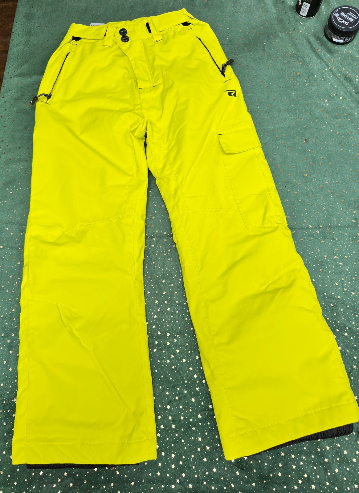 Rehall ski broek maat 152 (12 jaar) - Neon Geel, Ophalen of Verzenden, Zo goed als nieuw, Maat 34 (XS) of kleiner, Broek