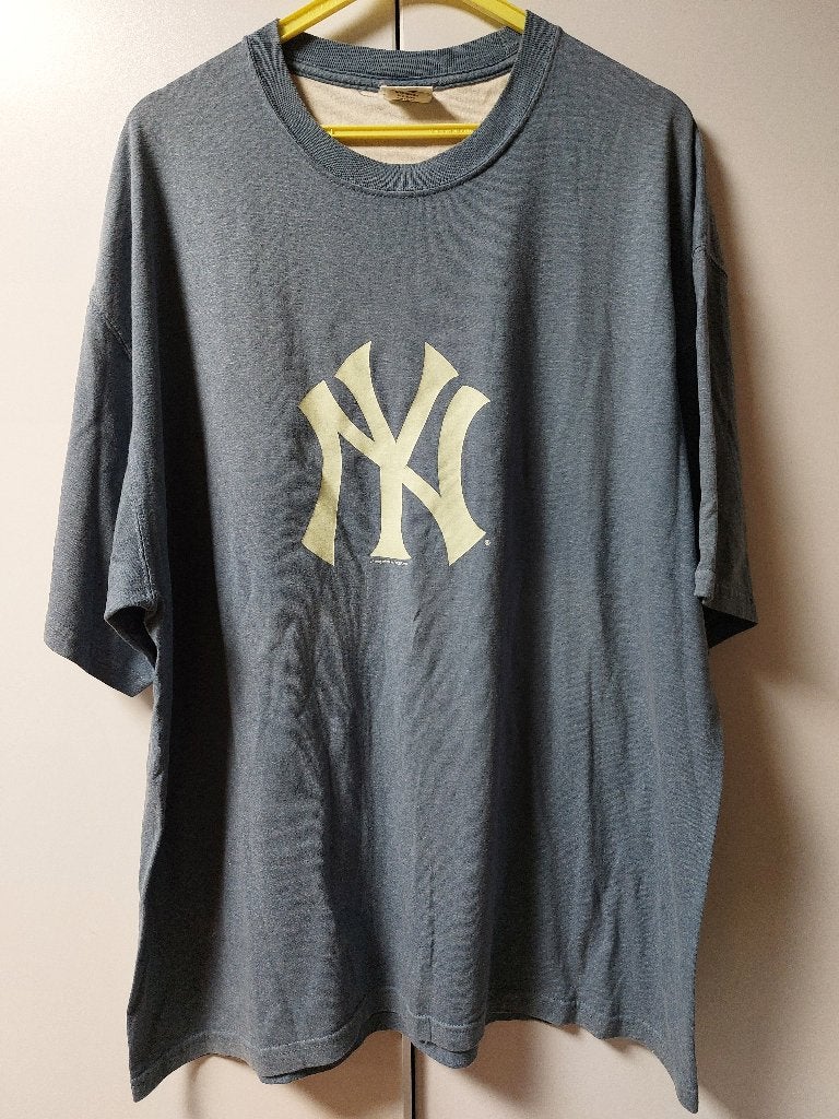 Vintage Lee Blauw New York Yankees T-shirt maat 2XL XXl, Blauw, Overige maten, Ophalen of Verzenden, Lee