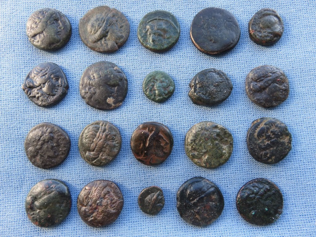 Griekse staters in koper . 4e eeuw B.C. - bodemvondsten, Ophalen of Verzenden, Overige landen, Losse munt