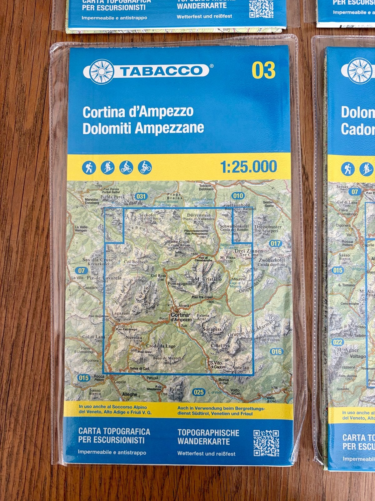 Tabacco Wandelkaart Cortina d'Ampezzo Dolomiti Ampezzane, 2000 tot heden, Nieuw, Landkaart, Europa Overig