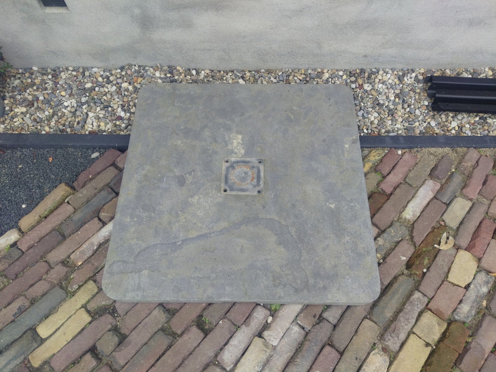 Zware verrijdbare parasolvoet van beton met wieltjes, Ophalen, Gebruikt, Minder dan 1 meter, Parasolvoet