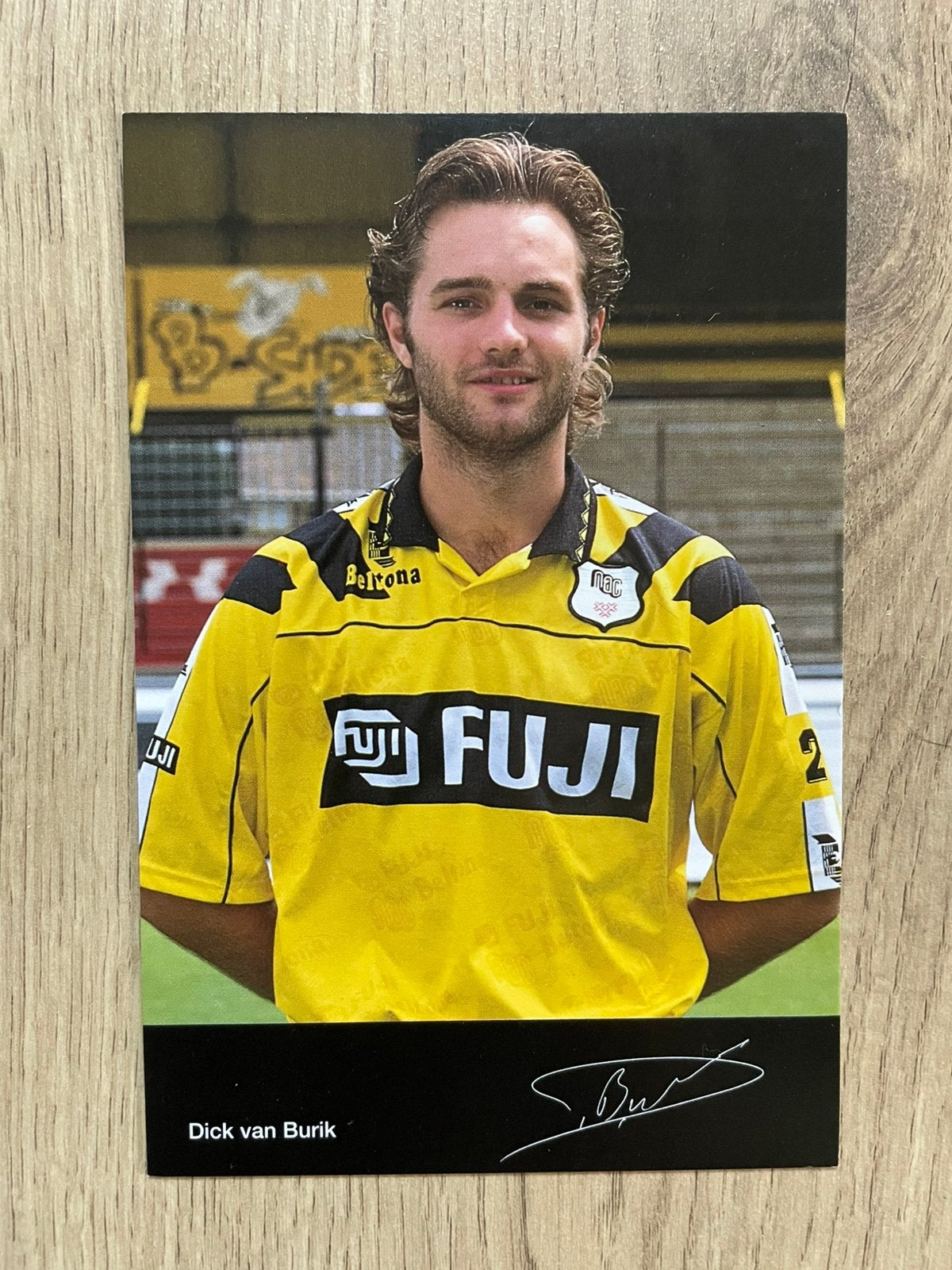 Fotokaart Dick van Burik (NAC , Ajax) ., Ophalen of Verzenden, Nieuw, Ajax, Spelerskaart