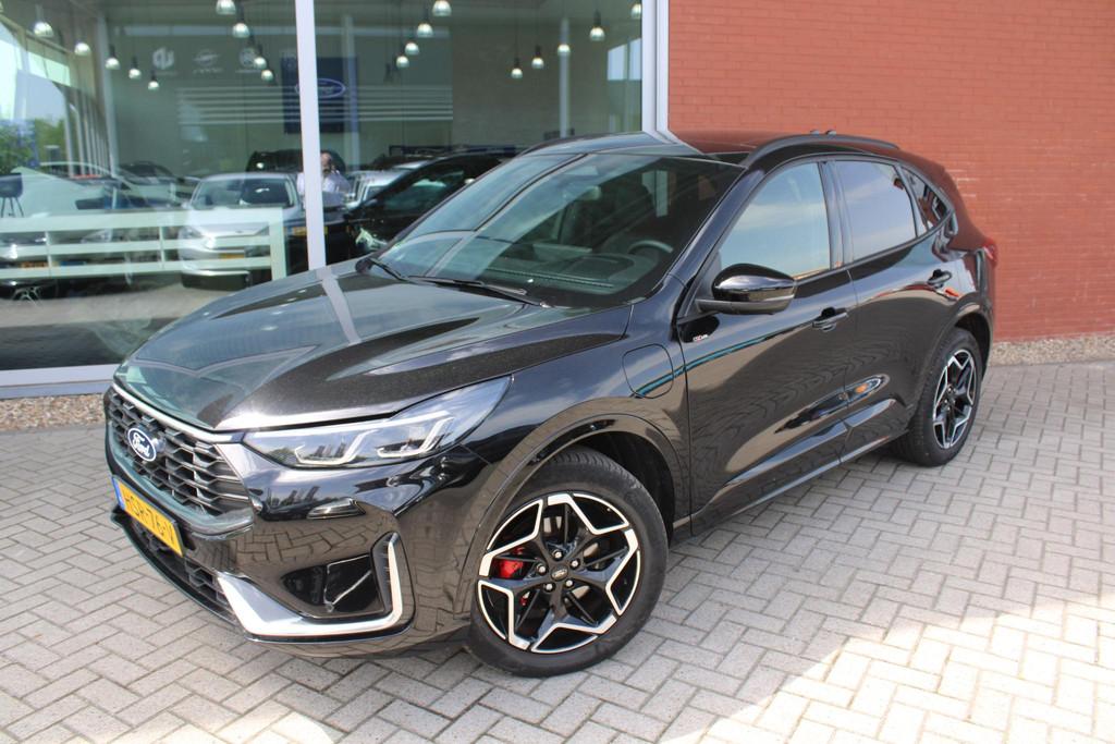 Ford Kuga 2.5 PHEV ST-Line X Orig NL Auto | Panoramadak | He, 14 kWh, Gebruikt, Leder en Stof, Zwart
