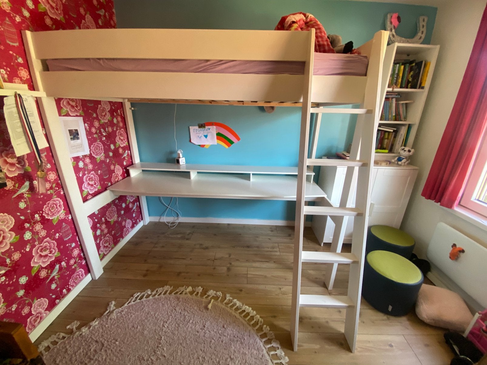 Hoogslaper Robin van Nous Kids met bureau, Ophalen, Gebruikt, Hoogslaper