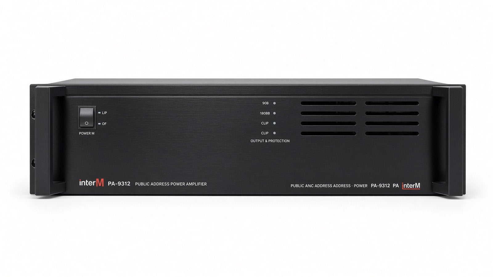 InterM PA-9312 120W / 100V PA / 19 inch, PA eindversterker., Ophalen of Verzenden, Zo goed als nieuw, Minder dan 500 watt, P.A.