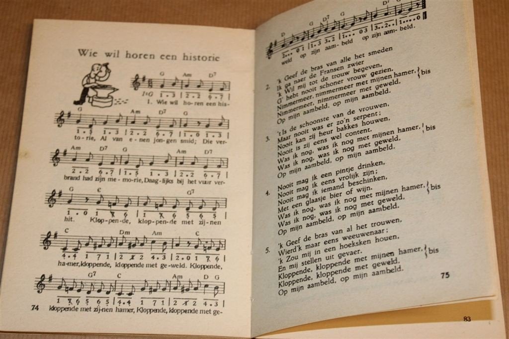 Uit en Thuis Deel 3 — Vintage Liedjesboek [ca. 1930], Gebruikt, Ophalen of Verzenden, Blokfluit, Artiest of Componist
