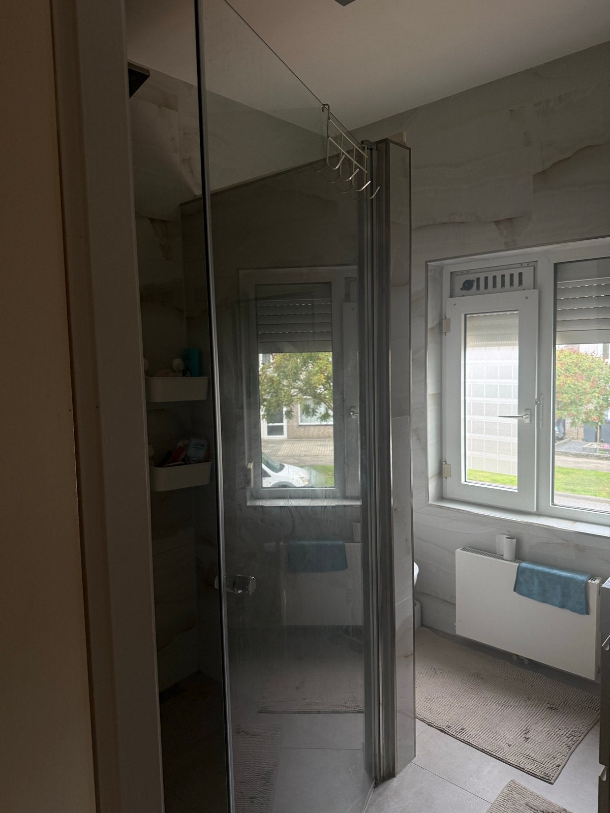 Glazen douchedeur, Huis en Inrichting, Ophalen, Gebruikt, Met douche