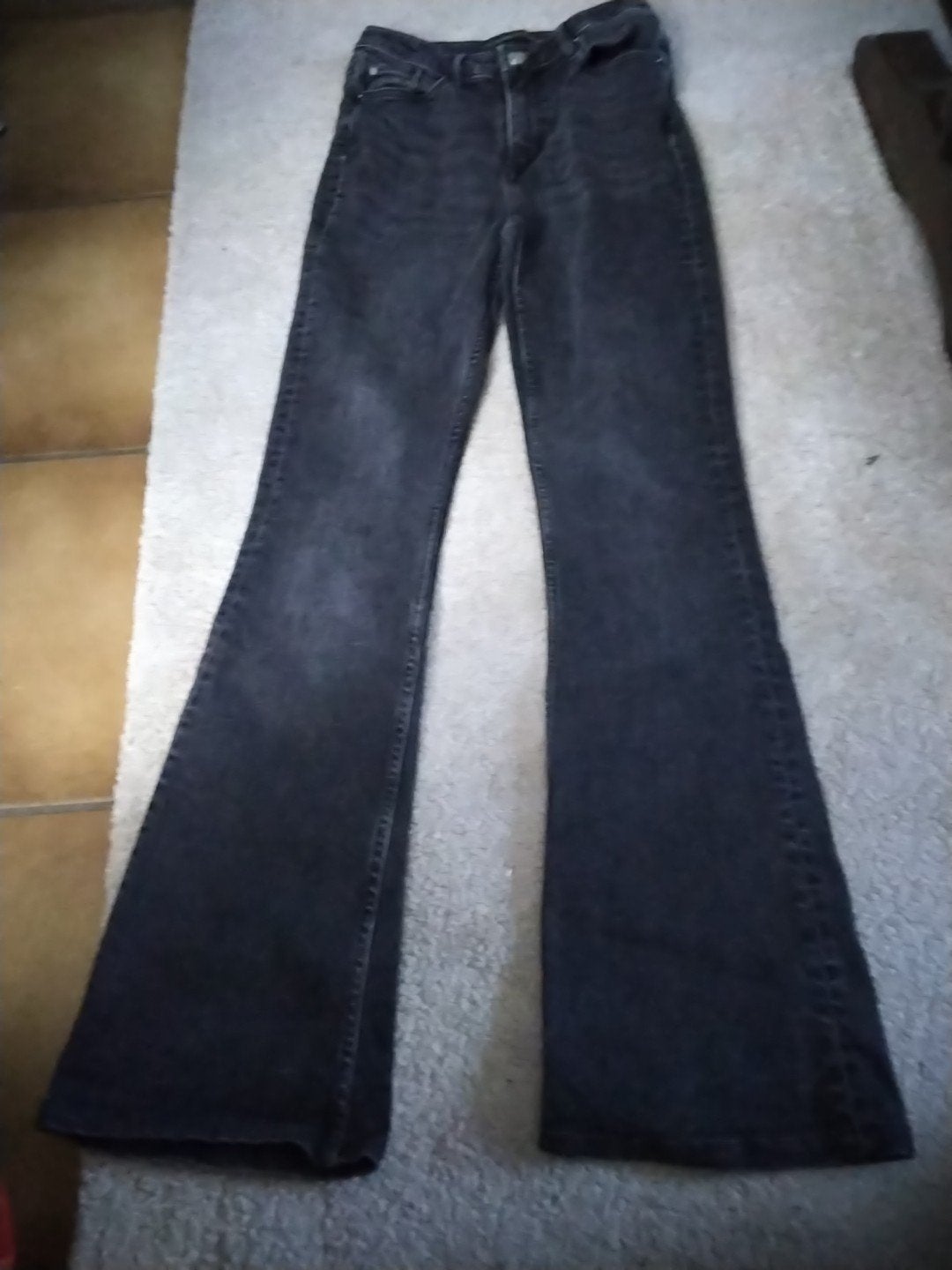 Seven Sisters zwarte flared jeans, Seven Sisters, Ophalen of Verzenden, Zo goed als nieuw, W28 - W29 (confectie 36)