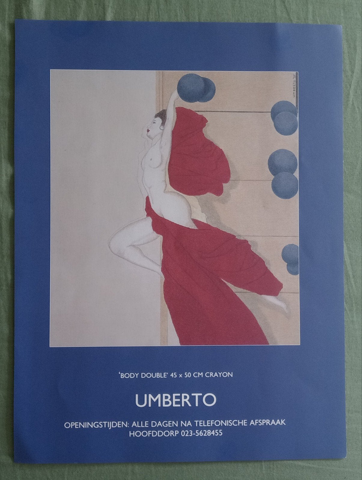 Umberto affiche naakt erotiek, Ophalen of Verzenden, 1980 tot heden, Knipsel(s)