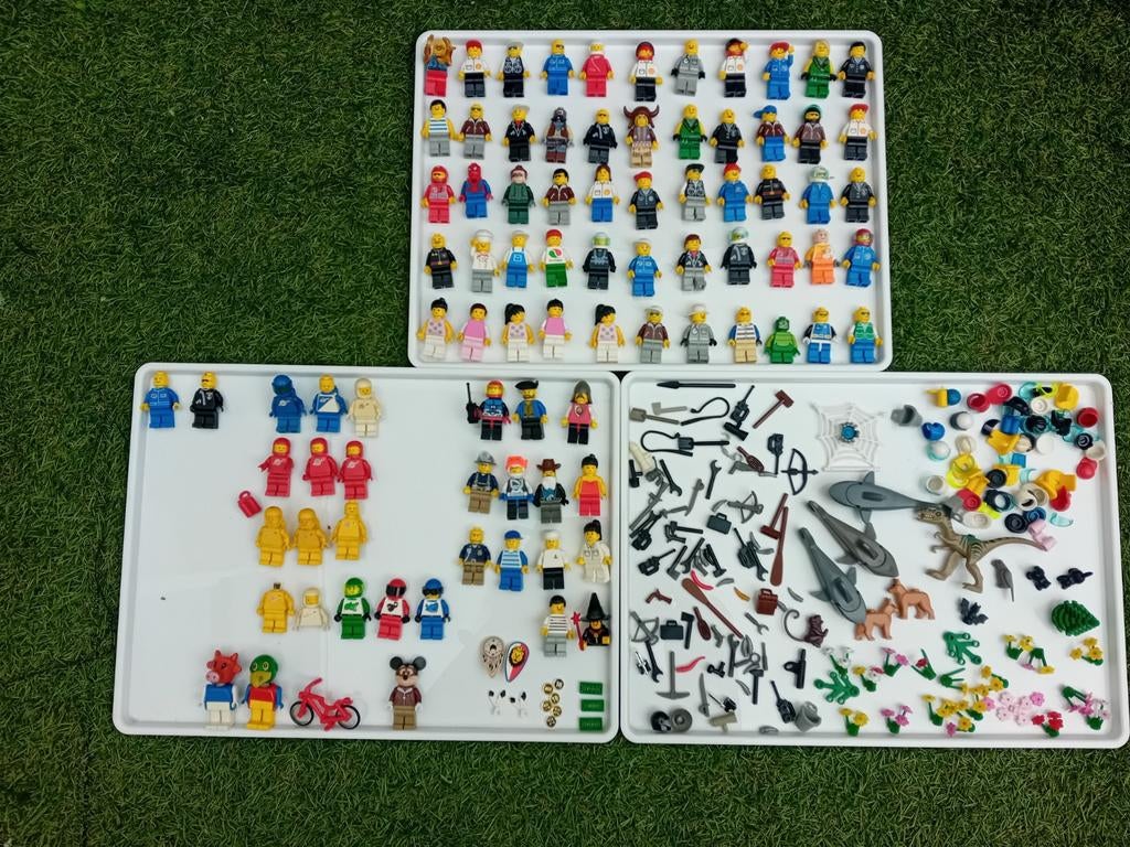 Lego poppetjes, dieren, wapens en bloemen, Ophalen of Verzenden, Gebruikt, Losse stenen, Lego