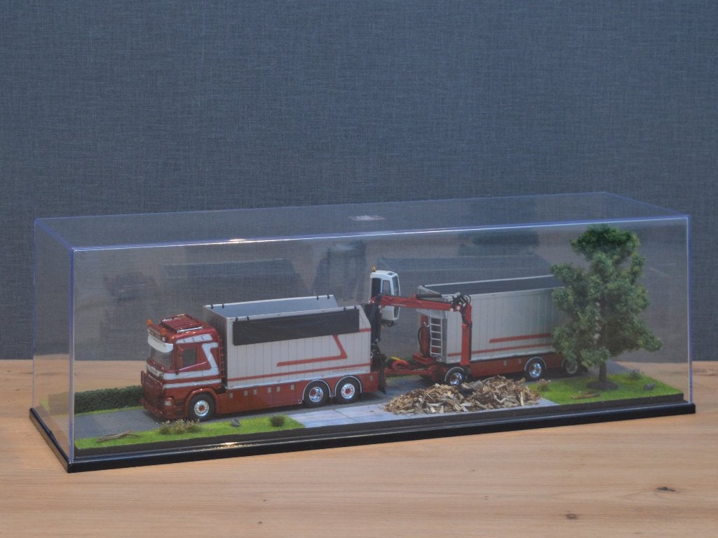 Dioramavitrine mestplaats (50x15x15cm), Ophalen of Verzenden, Nieuw, Bus of Vrachtwagen, Tekno