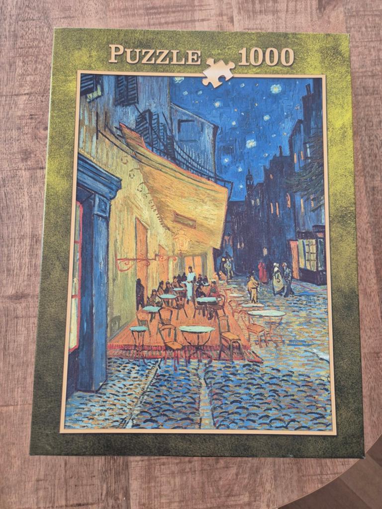 Vincent van Gogh - Caféterras bij nacht 1000 stukjes, Ophalen, 500 t/m 1500 stukjes, Zo goed als nieuw, Legpuzzel