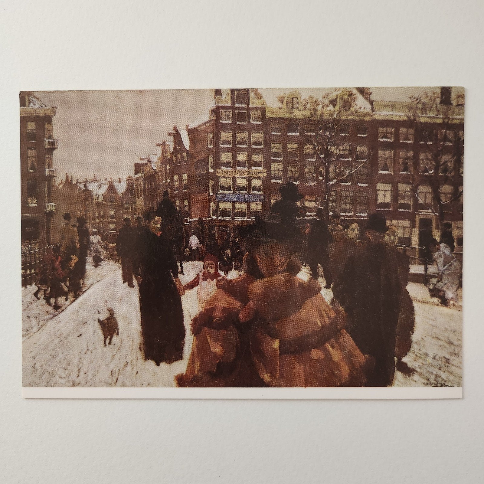 Kunstkaart Rijksmuseum Amsterdam - Singelbrug Breitner, Verzenden, 1980 tot heden, Ongelopen