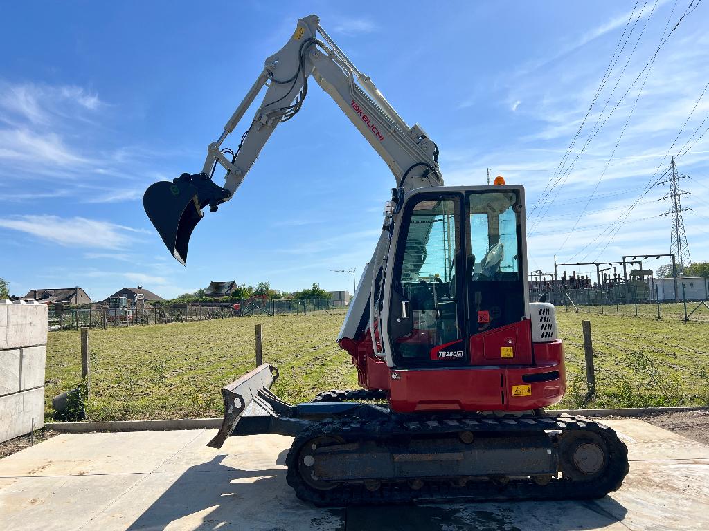 Takeuchi TB280FR, Ophalen, Graafmachine