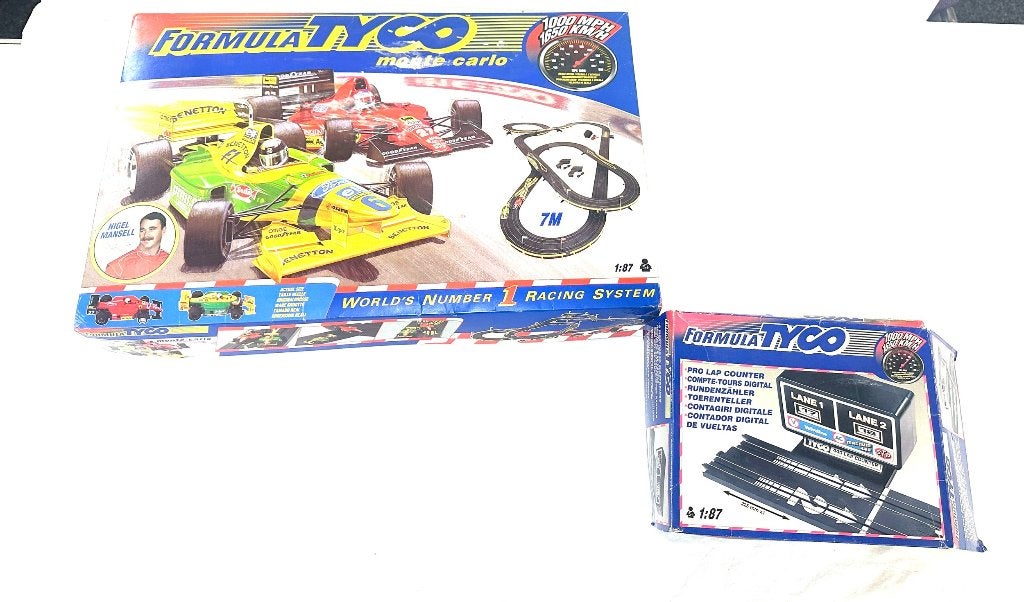 TYCO Racebaan - Monte Carlo Monaco met Ronde teller, Tyco, Ophalen of Verzenden, Elektrisch, Racebaan