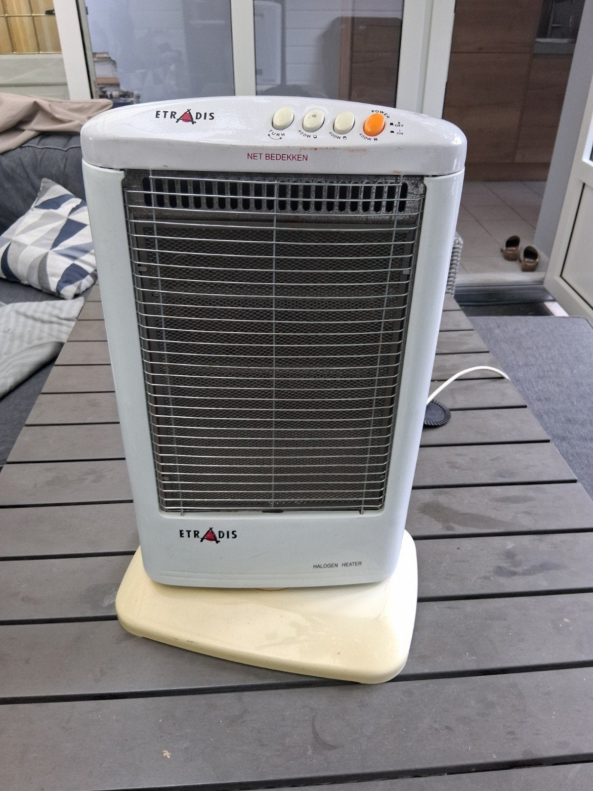 Elektrische voortent kachel ETRADIS 400/800/1200W, Ophalen of Verzenden, Gebruikt