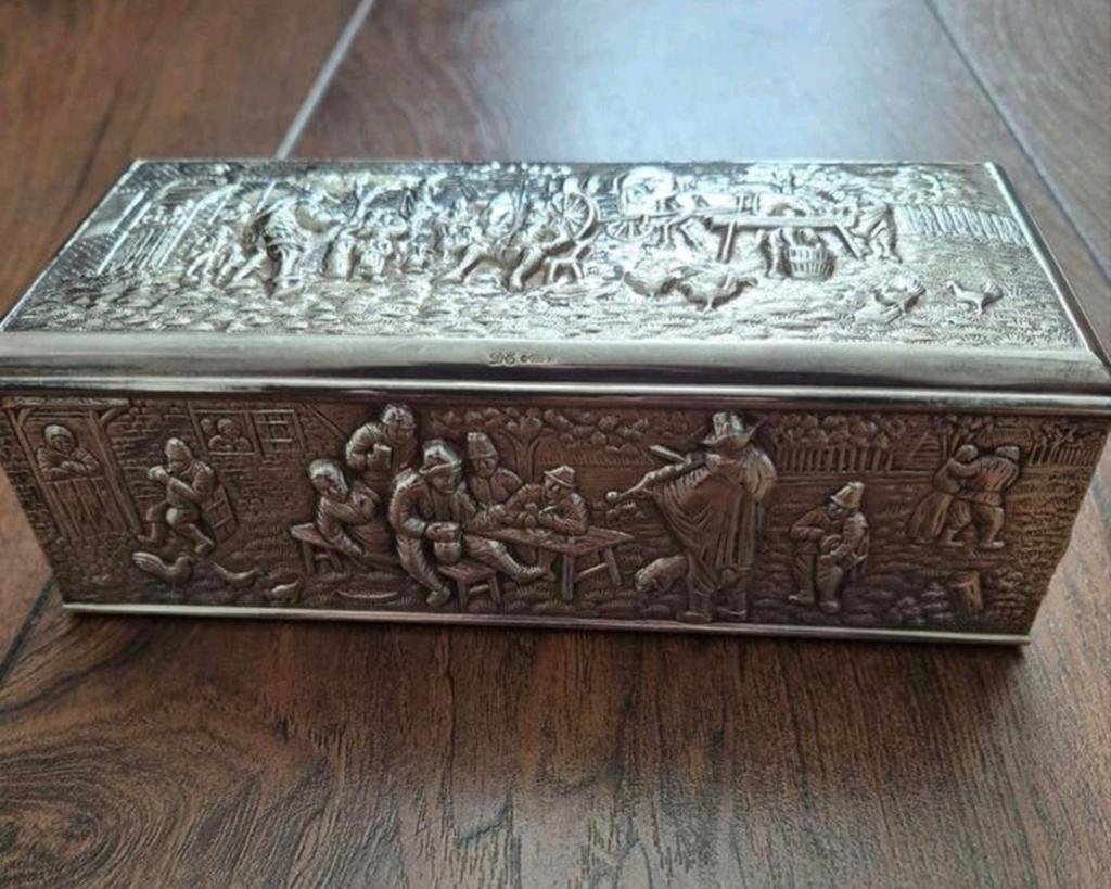 Vintage verzilverd lepelDoosje, Ophalen of Verzenden