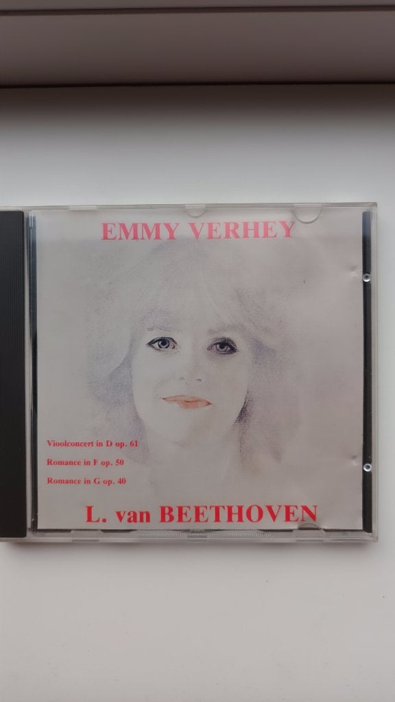 Beethoven - Vioolconcert nr. 1 + 2 Romances - Emmy Verhey, Ophalen of Verzenden, Zo goed als nieuw, Classicisme, Orkest of Ballet