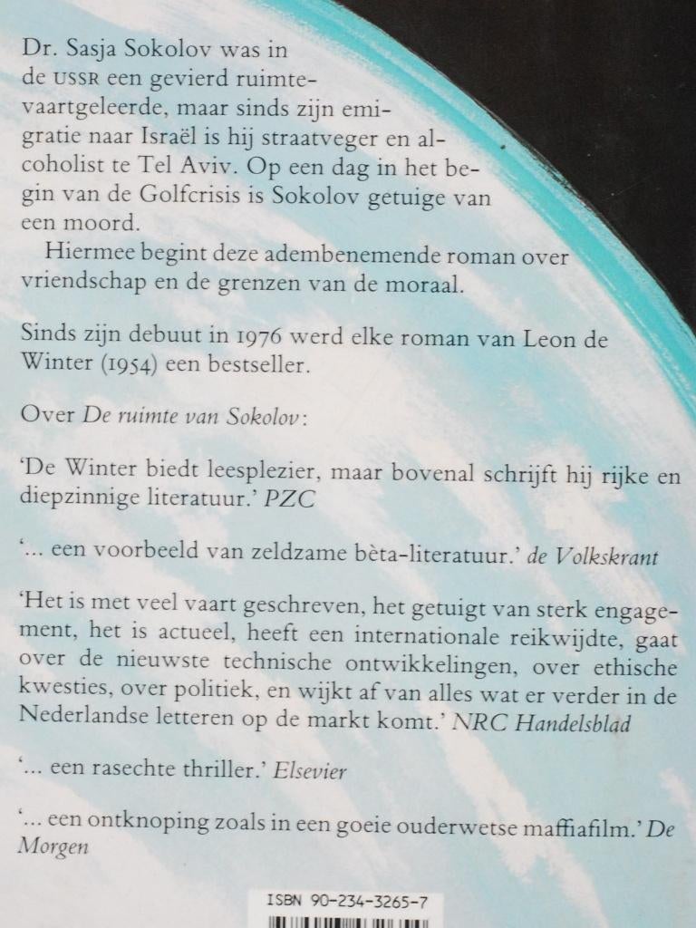 De ruimte van Sokolov - Leon de Winter (1993), Verzenden, Gelezen, Nederland