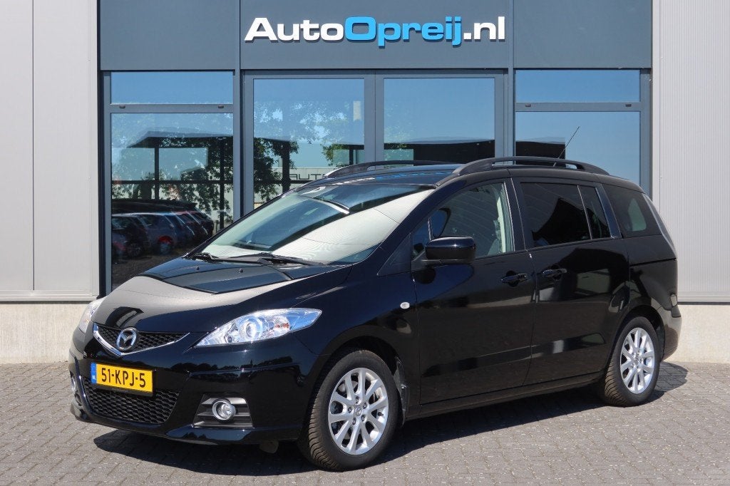 Mazda 5 1.8 Katano Clima, 7 personen, Trekhaak afnb, Stoelve, Auto's, Mazda, Gebruikt, 4 cilinders, Zwart, Origineel Nederlands