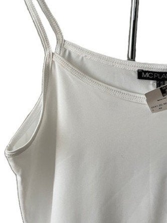 NIEUW MC PLANET witte top spaghettibandjes travelstof 40, Kleding | Dames, Maat 38/40 (M), MC Planet, Verzenden, Wit